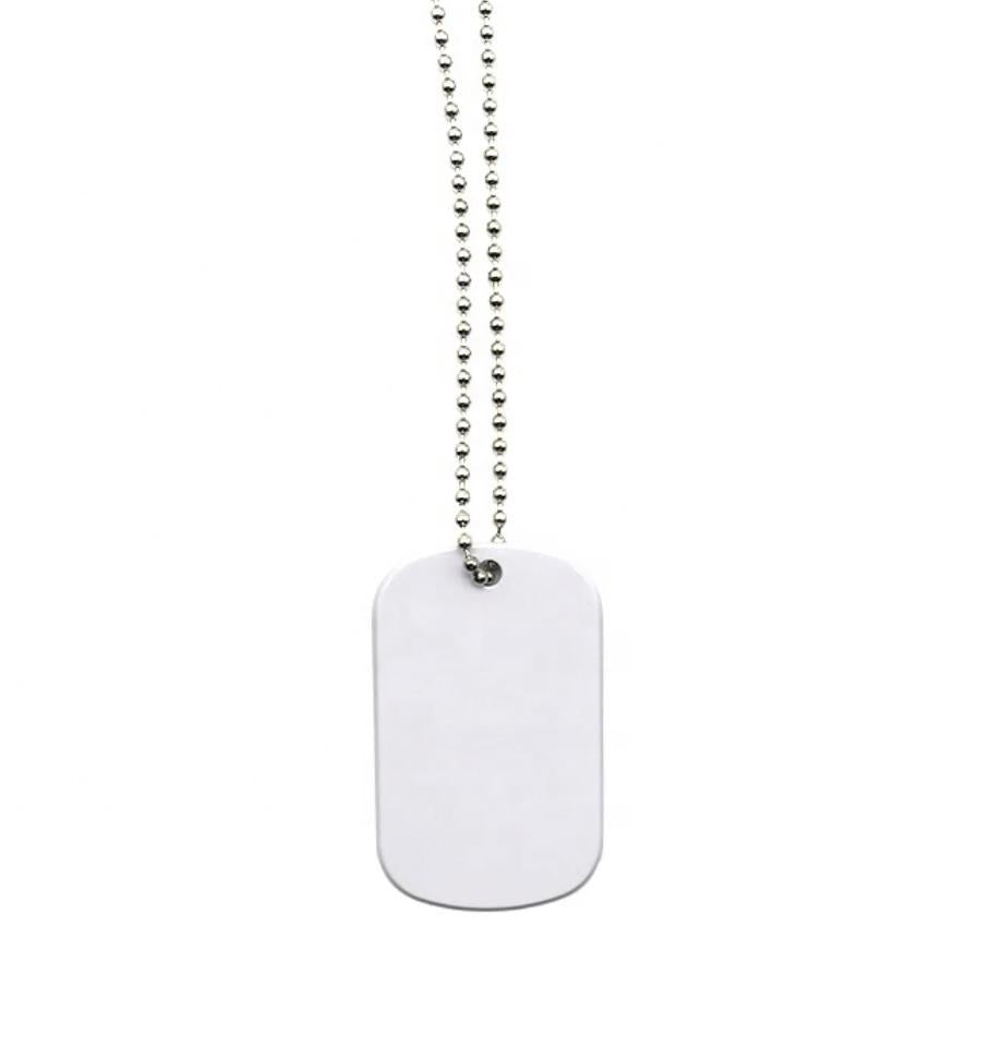 Dog Tag Double Sided Sublimation Necklace – Mad Kat Custom Designs