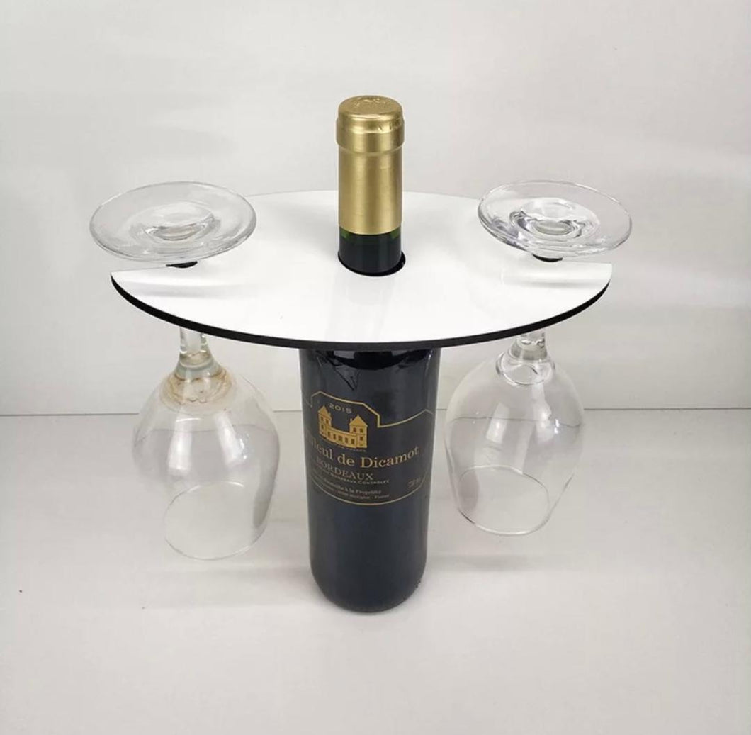 SUBLIMATION WINE GLASS /BOTTLE CADDY HOLDER